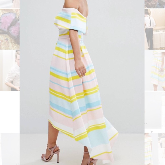 Off the shoulder, high/low formal dress - Picture 5 of 6